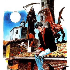 Illustrazione di Claudio Villa per la mostra di Città di Castello, "Dylan Dog - Tra favola e incubo" (2007)