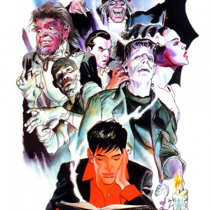 Illustrazione di Andrea Venturi dal portfolio "Dylan Dog Cult-Movie Horror" (Sergio Bonelli Editore, 1993)