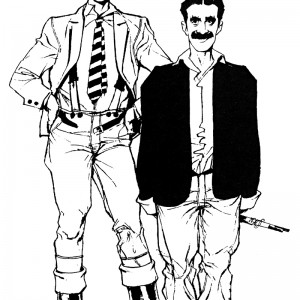 Dylan Dog & Groucho: disegno per "Lucca '94"