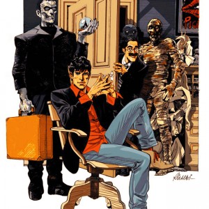 Dylan Dog, disegno di Roberto Rinaldi per Torino Comics (2008)