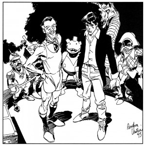 Dylan Dog & lord H.G. Wells by Andrea Venturi