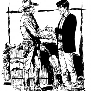 Tex Willer & Dylan Dog by Claudio Villa