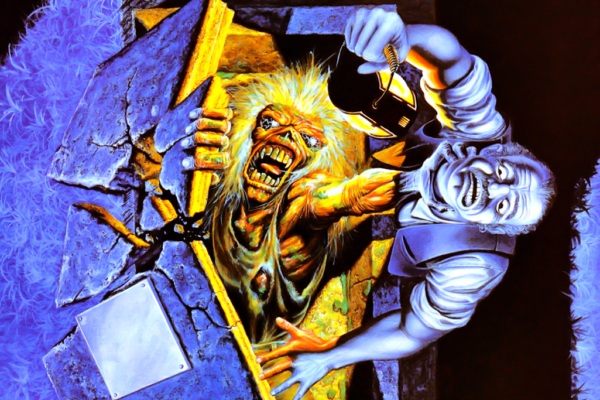 Iron Maiden - No Prayer For The Dying (art cover by Derek Riggs)
