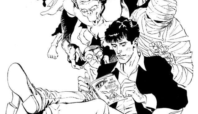 Dylan Dog legge "Tex" by Claudio Villa