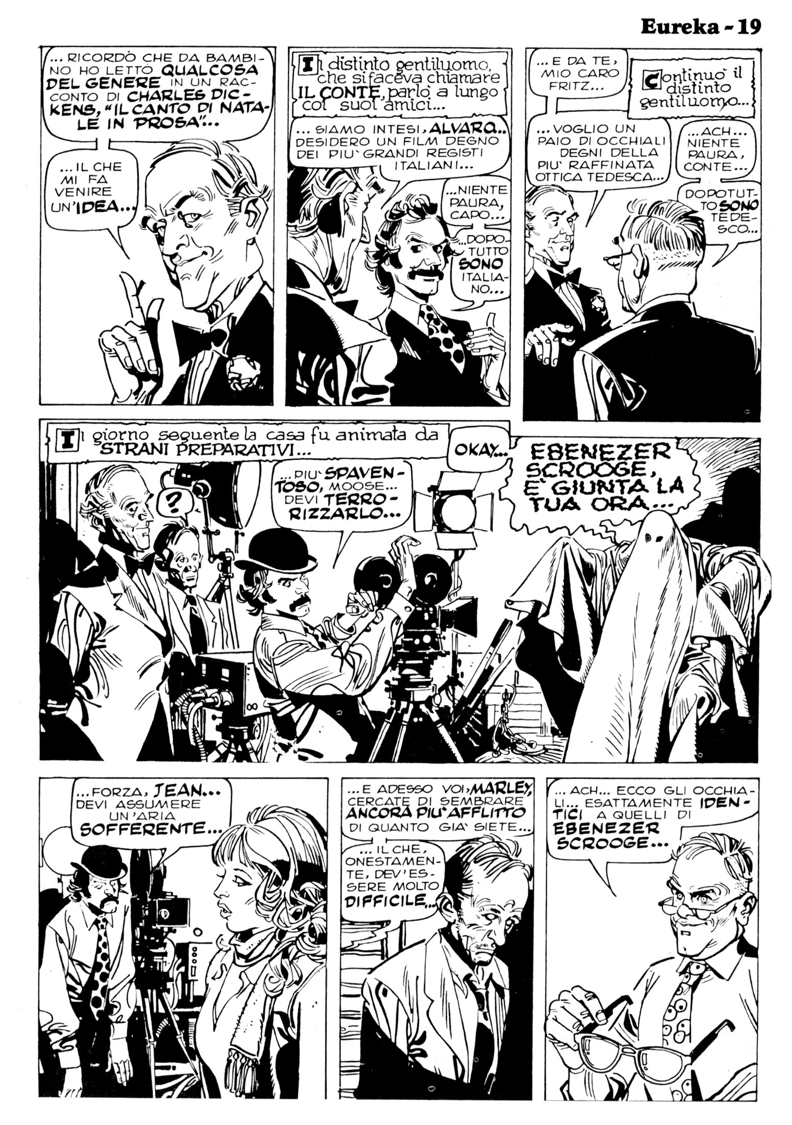 Gli Aristocratici, "Il fantasma di Natale", di Sclavi-Castelli & Tacconi. Dal "Corriere dei Ragazzi" n. 52 (1975).