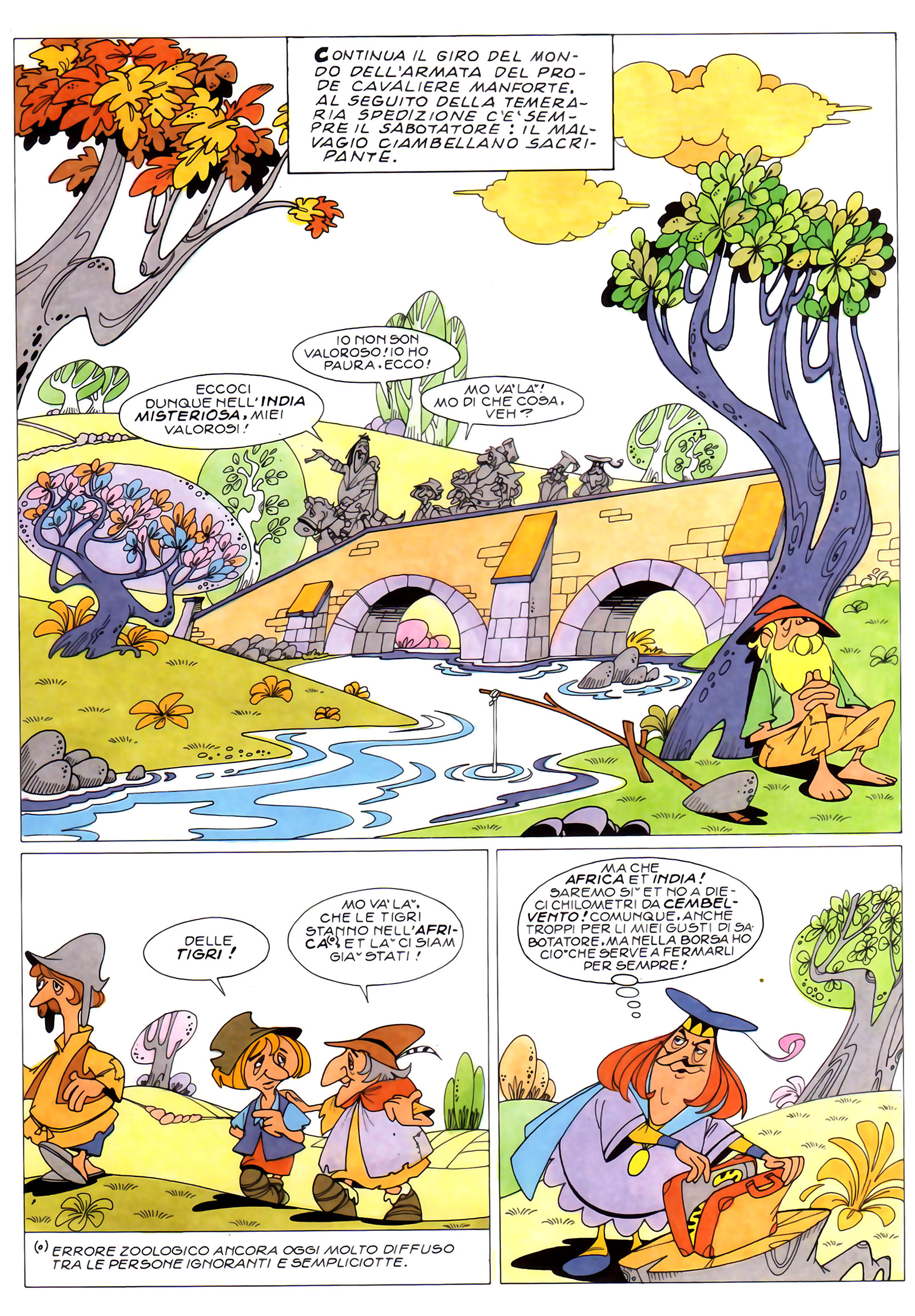 "Lo gran girodelmondo", di Sclavi & Gavioli. Da "Il Giornalino" n. 51, 1989.