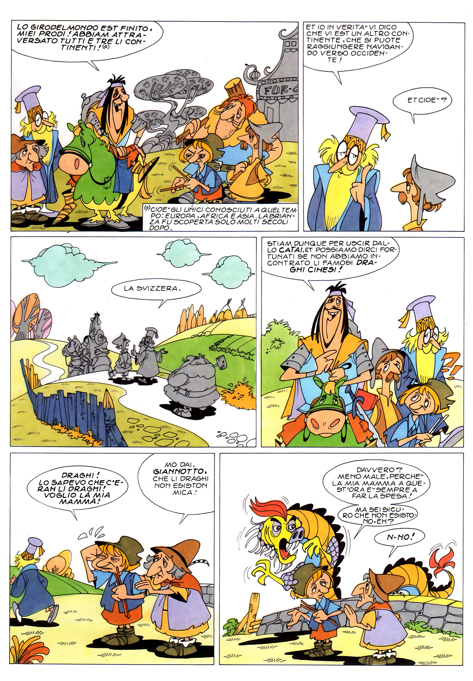 "Lo gran girodelmondo", di Sclavi & Gavioli. Da "Il Giornalino" n. 51, 1989.