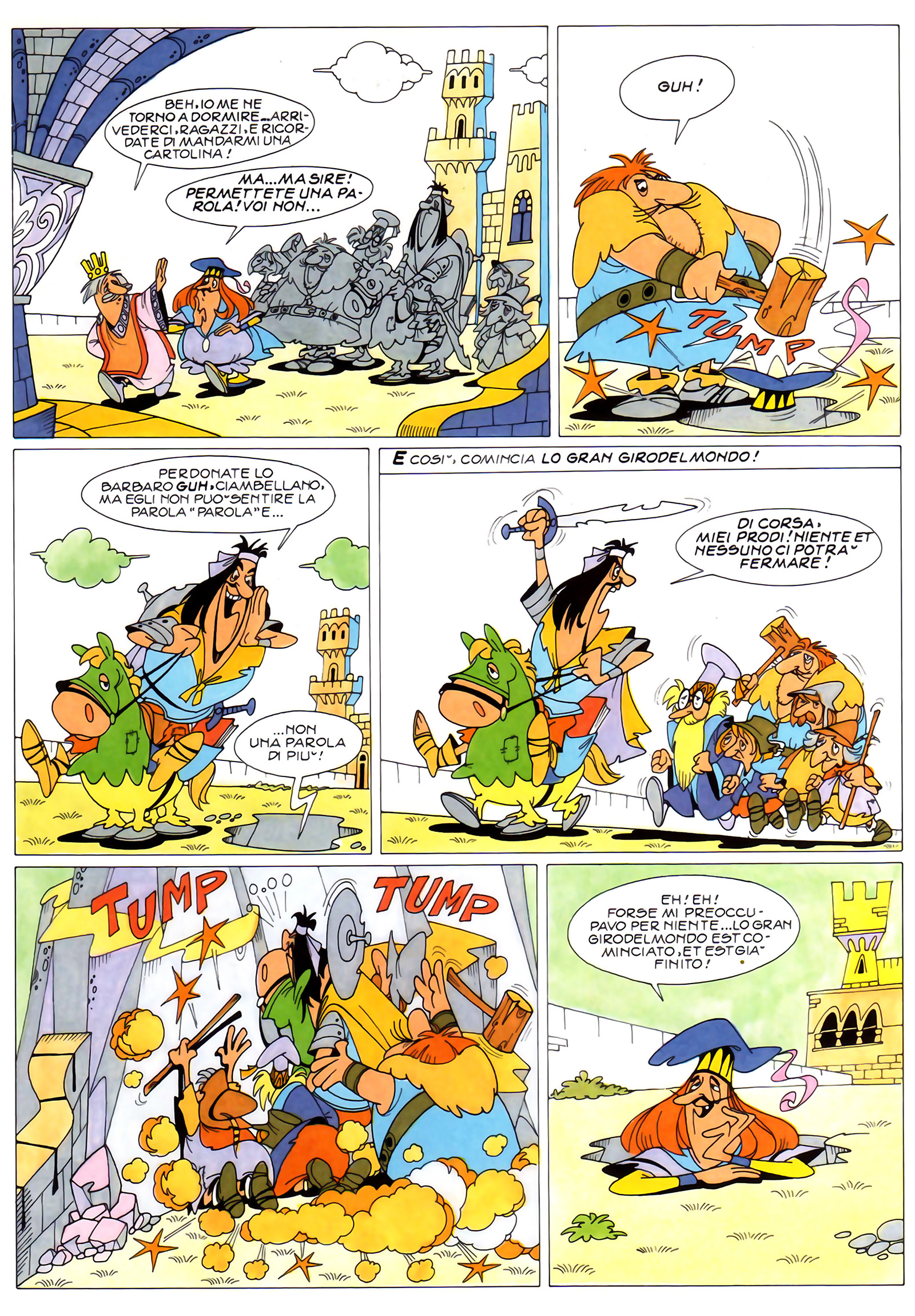"Lo gran girodelmondo", di Sclavi & Gavioli. Da "Il Giornalino" n. 51, 1989.