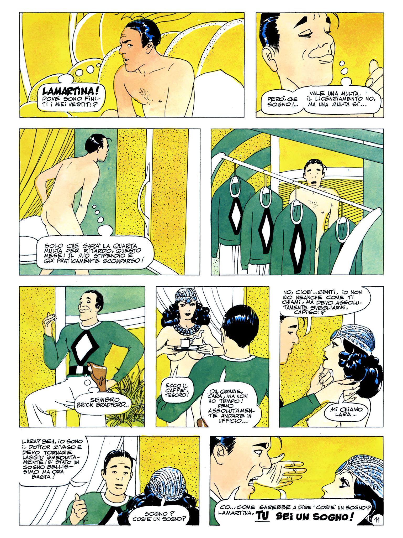 Roy Mann, "In uno strano mondo", di Sclavi & Micheluzzi. Da "Comic Art" nn. 34/39, 1987.