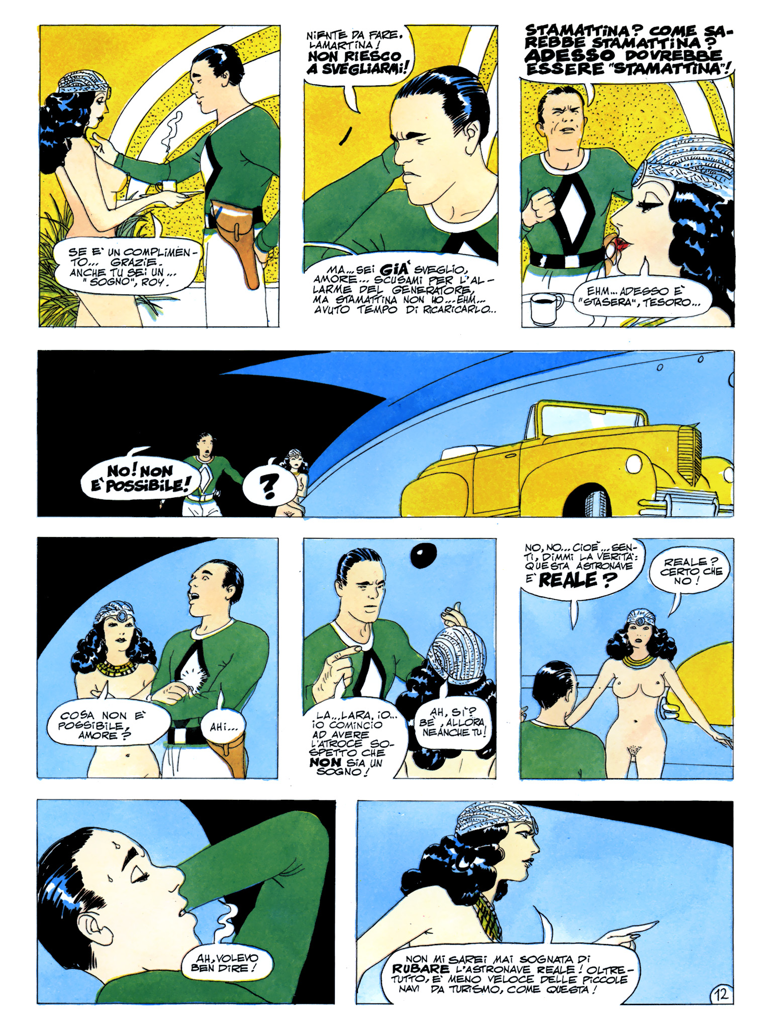 Roy Mann, "In uno strano mondo", di Sclavi & Micheluzzi. Da "Comic Art" nn. 34/39, 1987.
