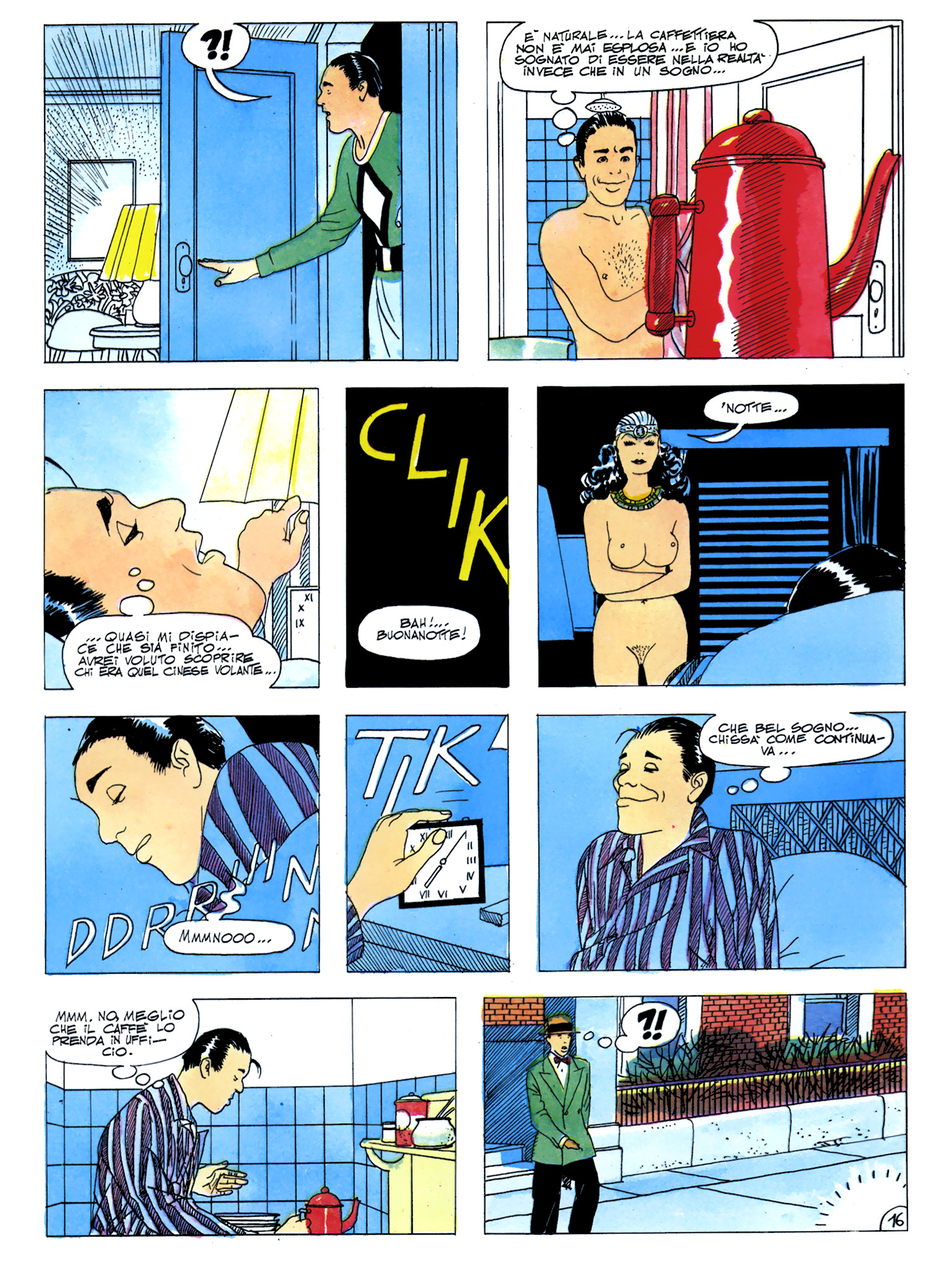 Roy Mann, "In uno strano mondo", di Sclavi & Micheluzzi. Da "Comic Art" nn. 34/39, 1987.