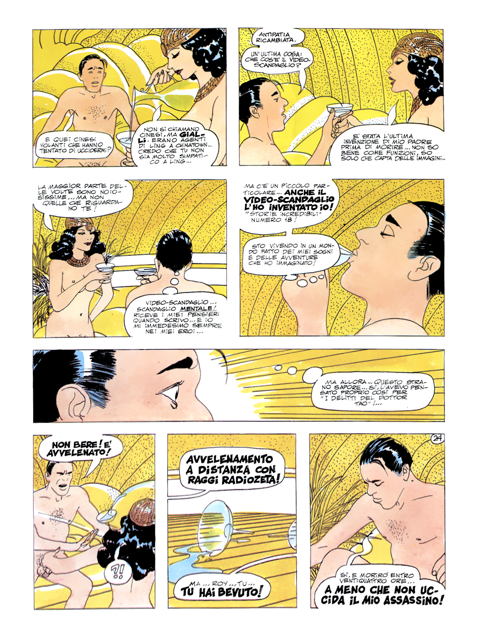 Roy Mann, "In uno strano mondo", di Sclavi & Micheluzzi. Da "Comic Art" nn. 34/39, 1987.