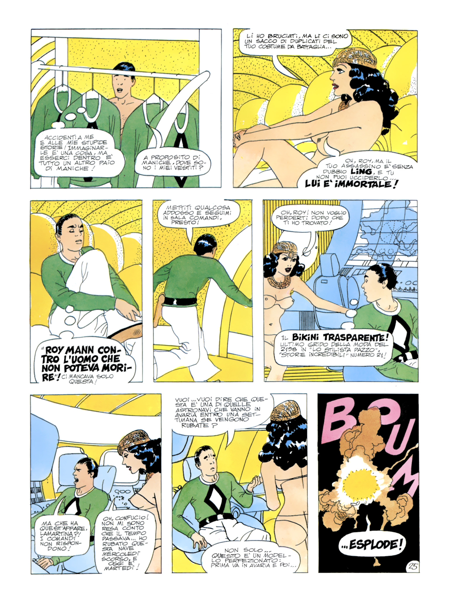 Roy Mann, "In uno strano mondo", di Sclavi & Micheluzzi. Da "Comic Art" nn. 34/39, 1987.