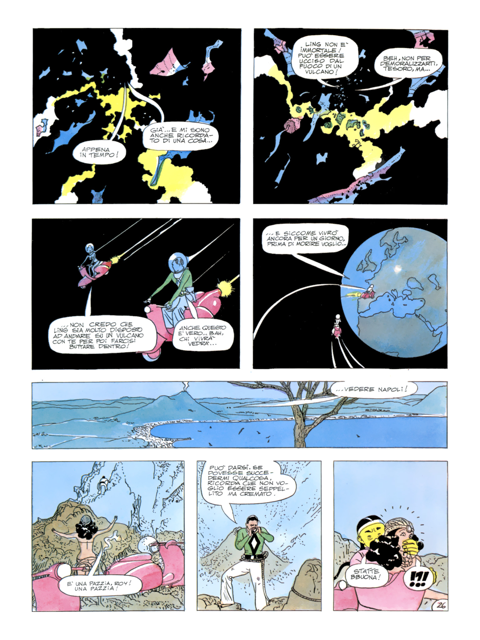 Roy Mann, "In uno strano mondo", di Sclavi & Micheluzzi. Da "Comic Art" nn. 34/39, 1987.