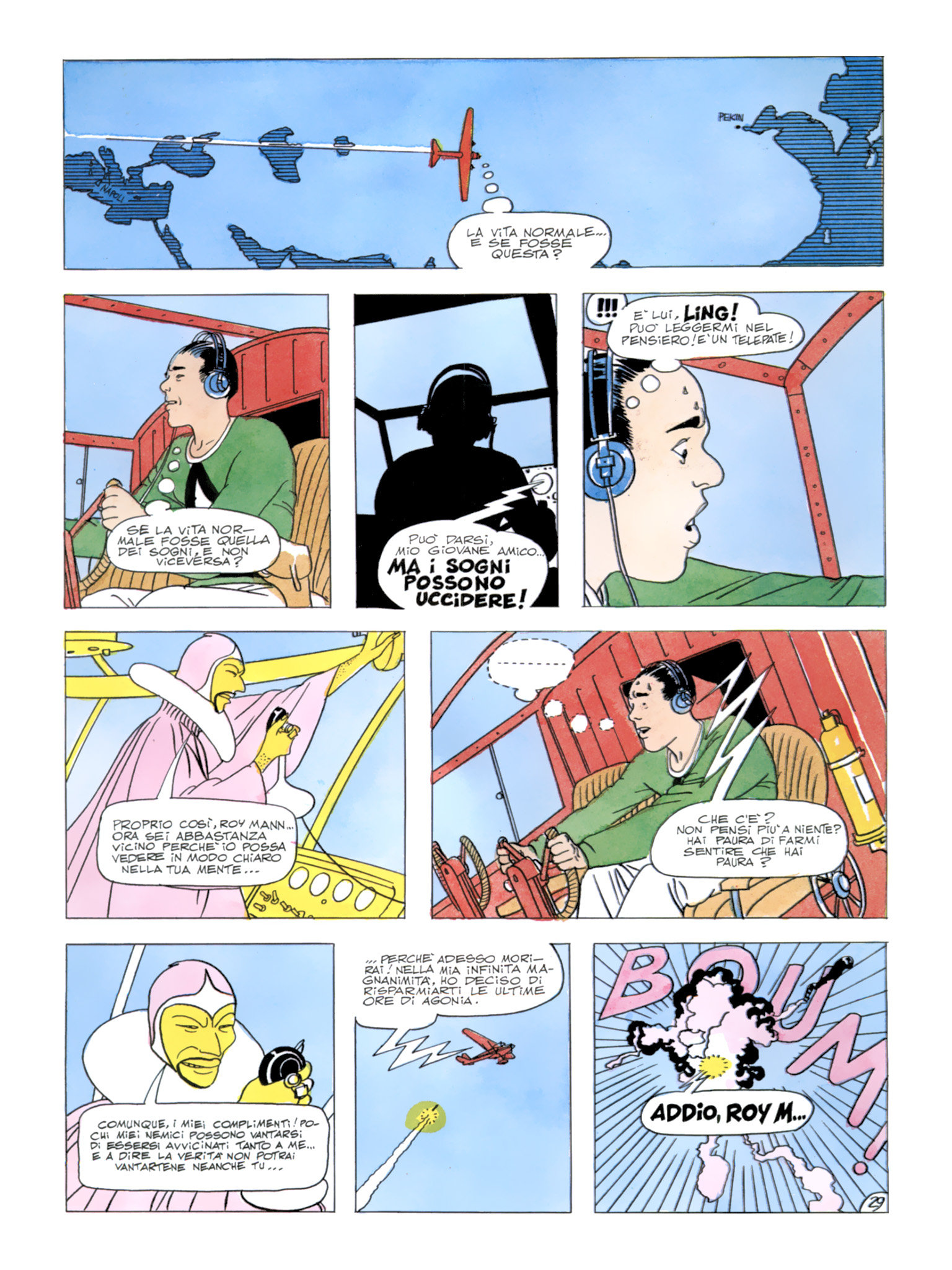 Roy Mann, "In uno strano mondo", di Sclavi & Micheluzzi. Da "Comic Art" nn. 34/39, 1987.