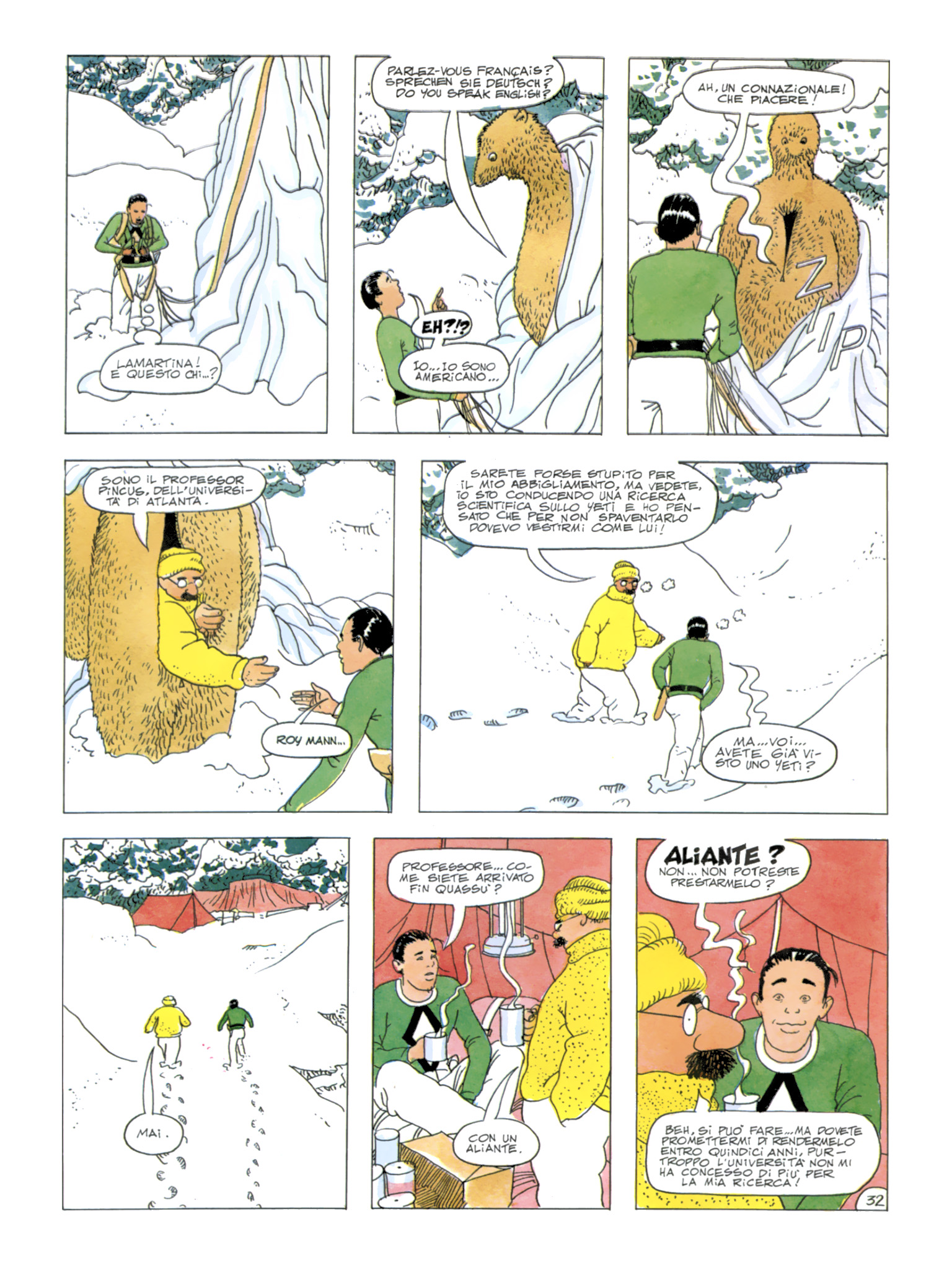 Roy Mann, "In uno strano mondo", di Sclavi & Micheluzzi. Da "Comic Art" nn. 34/39, 1987.