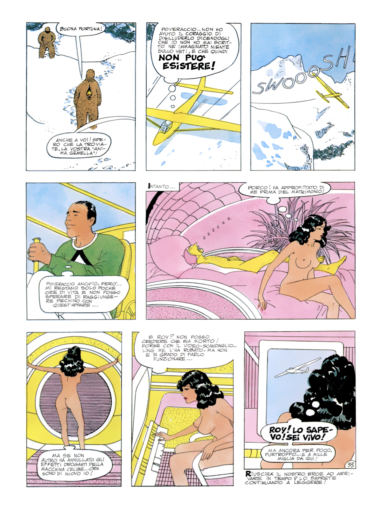 Roy Mann, "In uno strano mondo", di Sclavi & Micheluzzi. Da "Comic Art" nn. 34/39, 1987.