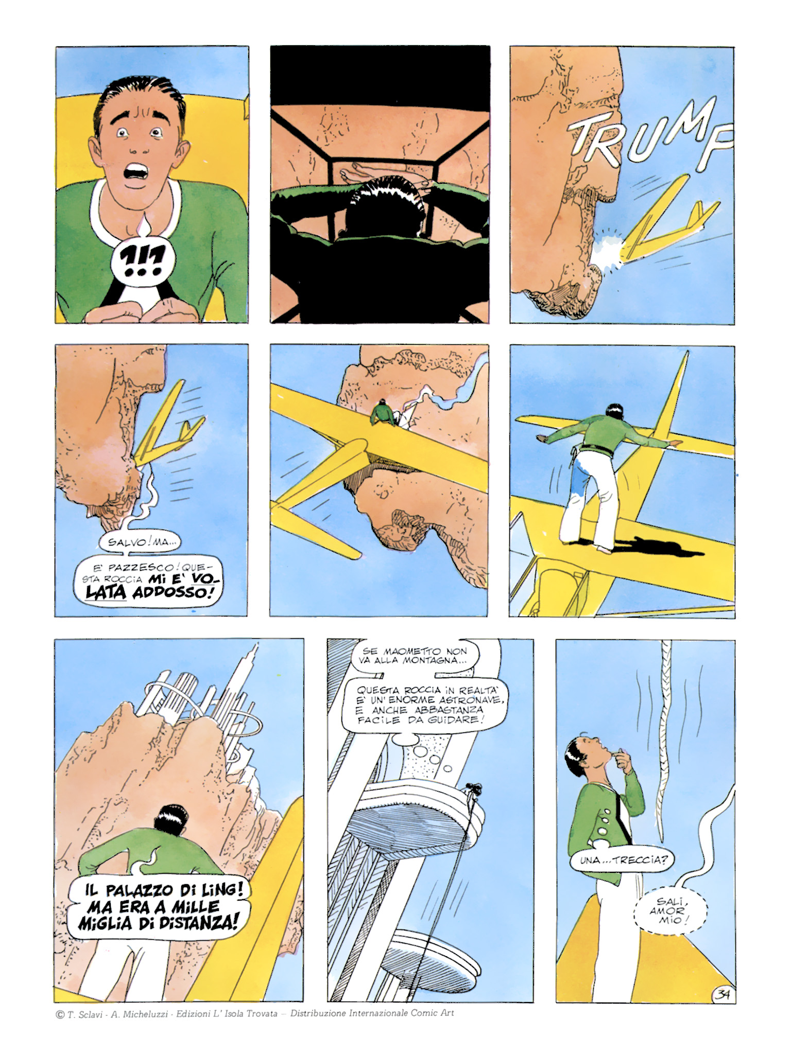 Roy Mann, "In uno strano mondo", di Sclavi & Micheluzzi. Da "Comic Art" nn. 34/39, 1987.