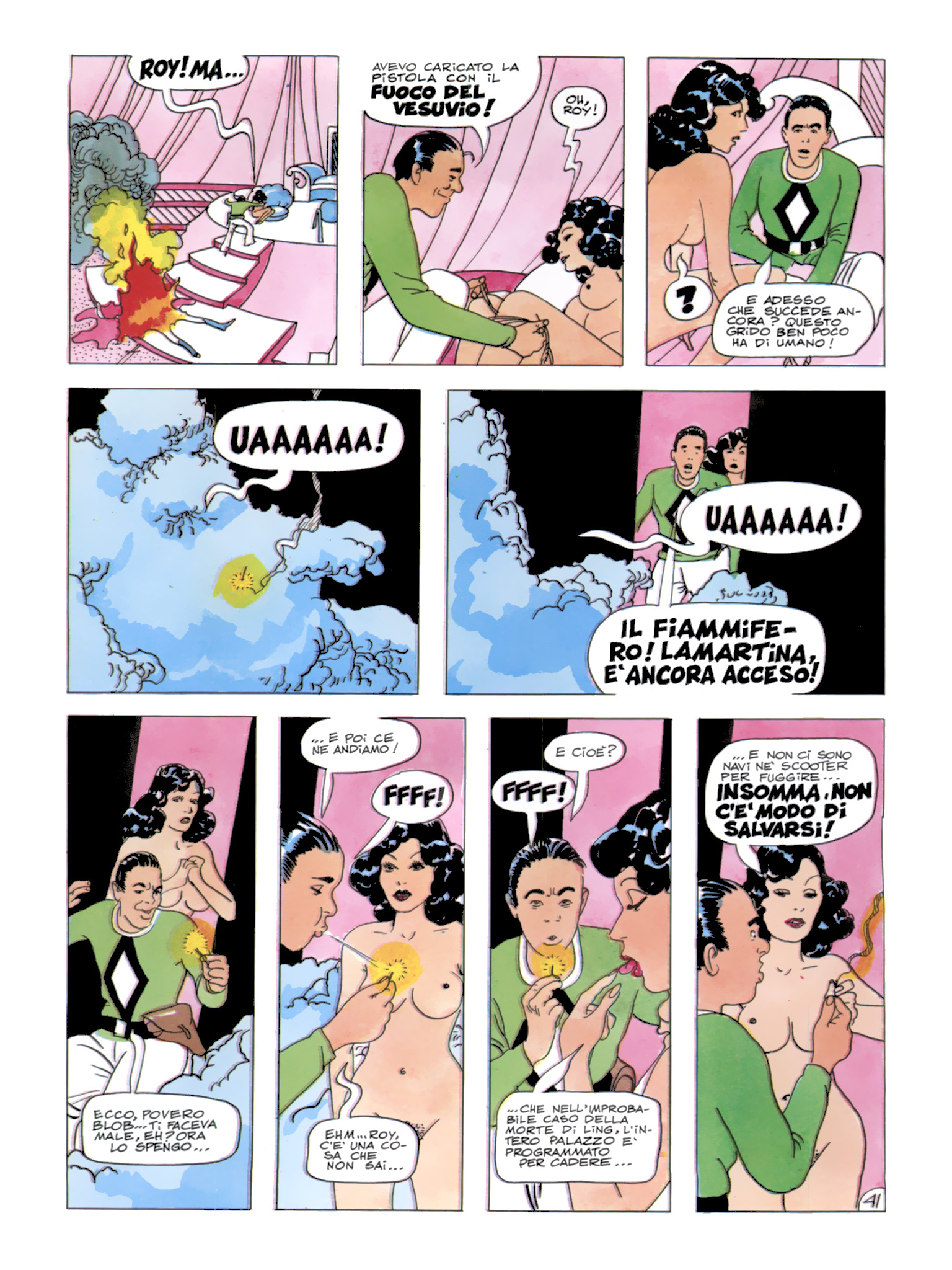 Roy Mann, "In uno strano mondo", di Sclavi & Micheluzzi. Da "Comic Art" nn. 34/39, 1987.