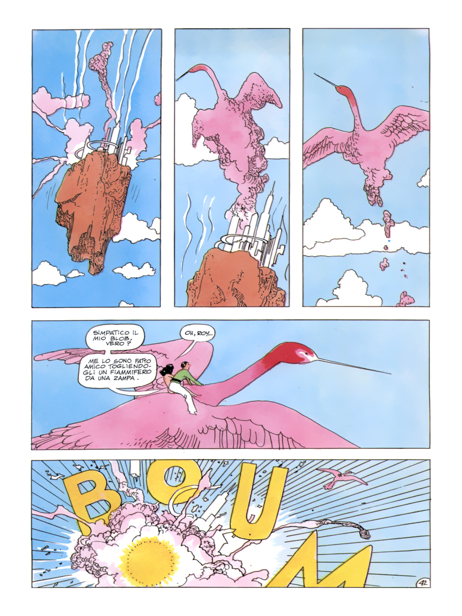 Roy Mann, "In uno strano mondo", di Sclavi & Micheluzzi. Da "Comic Art" nn. 34/39, 1987.
