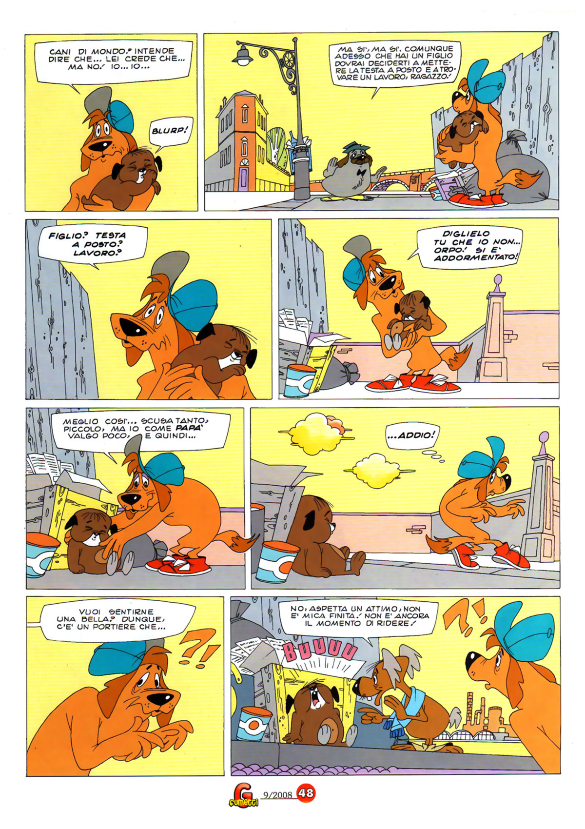Vita da cani, "Bobò papà", di Sclavi & Gavioli. Da "Il Giornalino" n. 22, 1985.