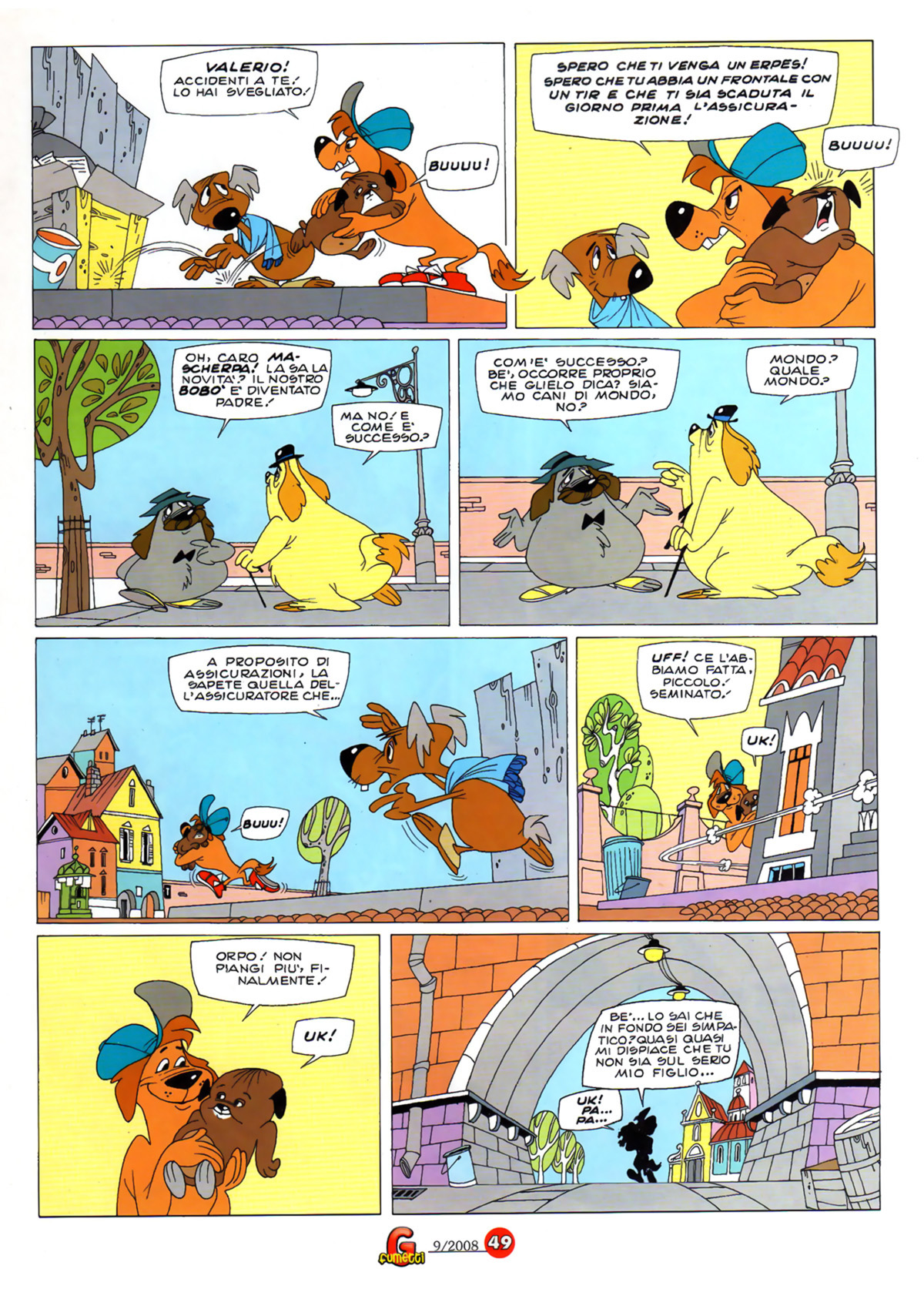 Vita da cani, "Bobò papà", di Sclavi & Gavioli. Da "Il Giornalino" n. 22, 1985.