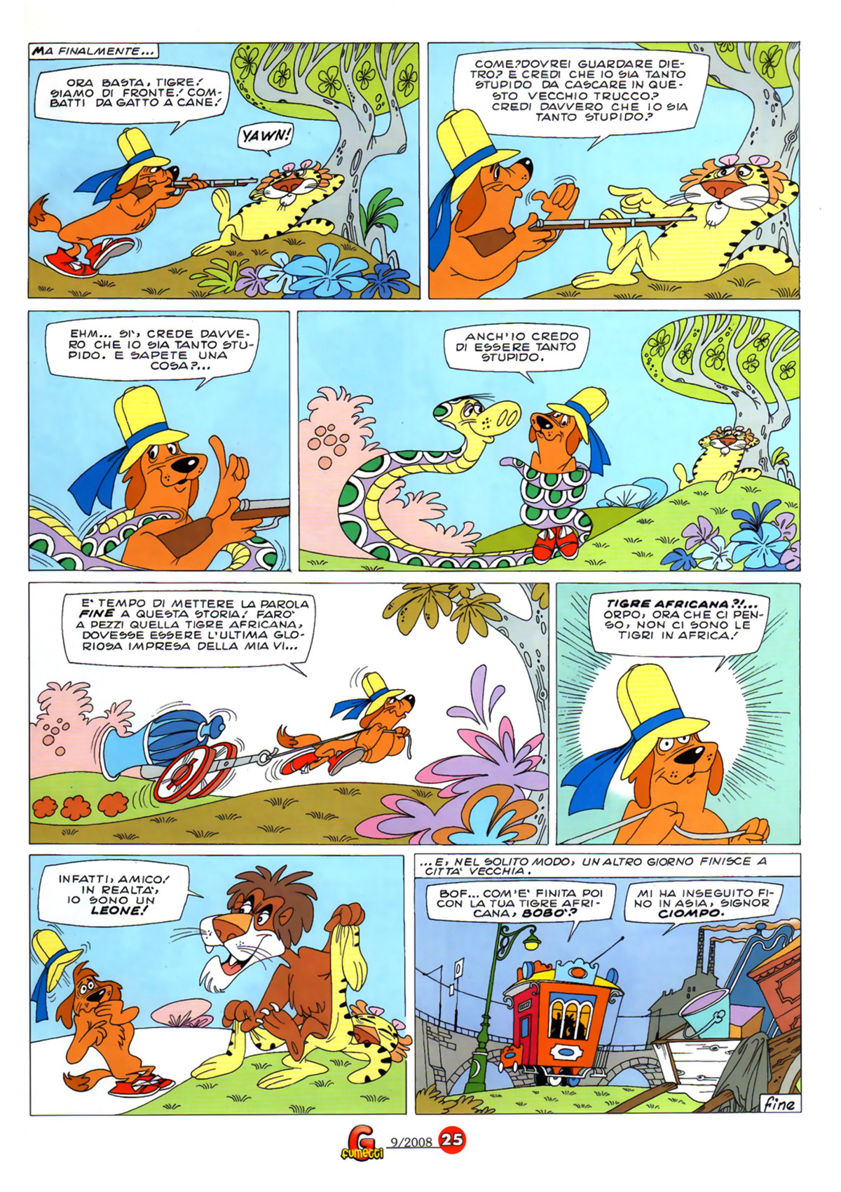 Vita da cani, "Il grande cacciatore", di Sclavi & Gavioli. Da "Il Giornalino" n. 28, 1984.