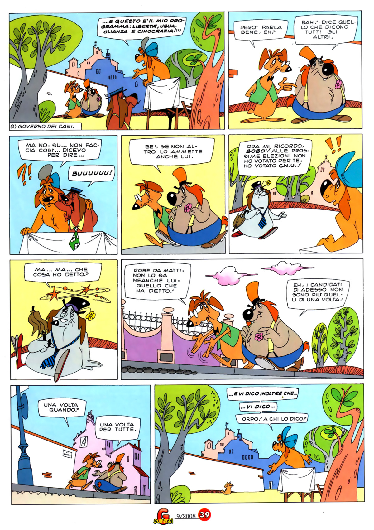 Vita da cani, "Via d'estinzione", di Sclavi & Gavioli. Da "Il Giornalino" n. 35, 1984.